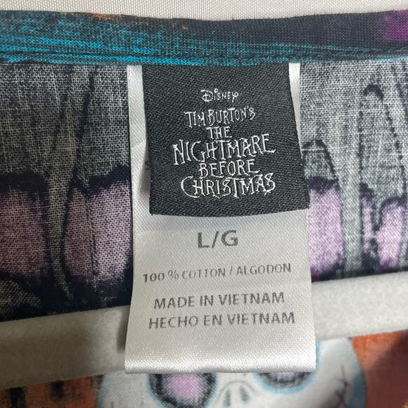 Disney Tim Burton's Nightmare Before Christmas Scrub Top- L - Picture 2 of 3
